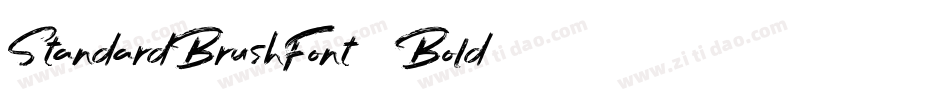 StandardBrushFont54 Bold字体转换